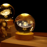 🌘 USB LED Crystal Ball Night Light – 3D Galaxy & Moon Lamp for Home Decor, Kids & Adults ⭐